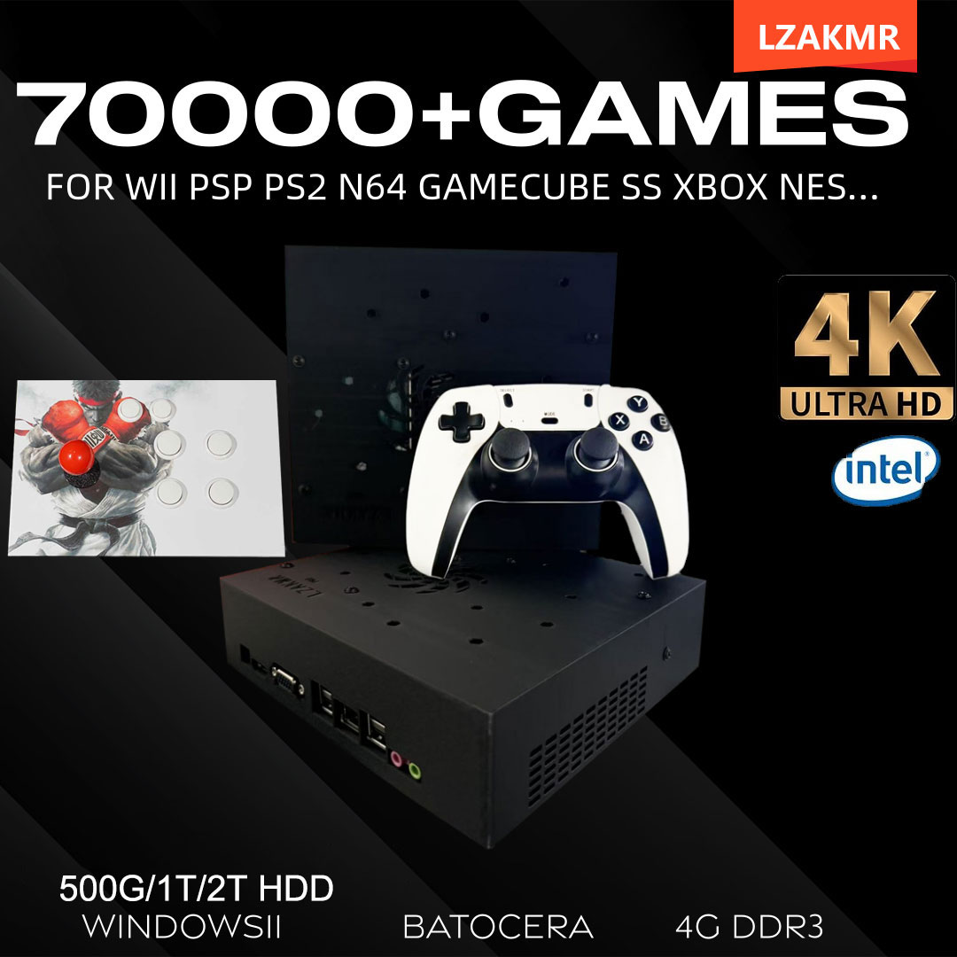 Retro Gaming For Tv - Retro-Gaming-Konsole 70000+ Spiele 2 TB T8