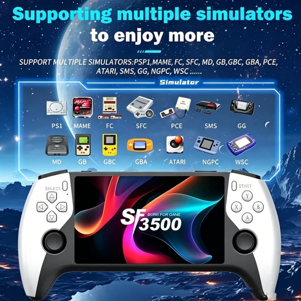 Retro Gaming Tablet - SF3500 5 Zoll Handheld-Spielkonsole für PS1