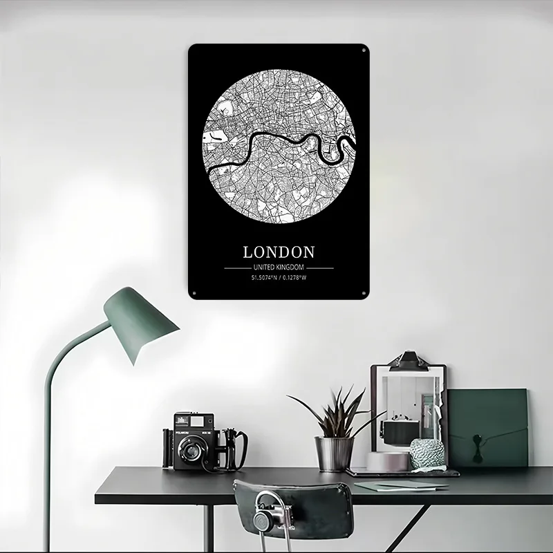 London Stadtplan Blechschild P – Retro Gaming In London Bewertung und Preis