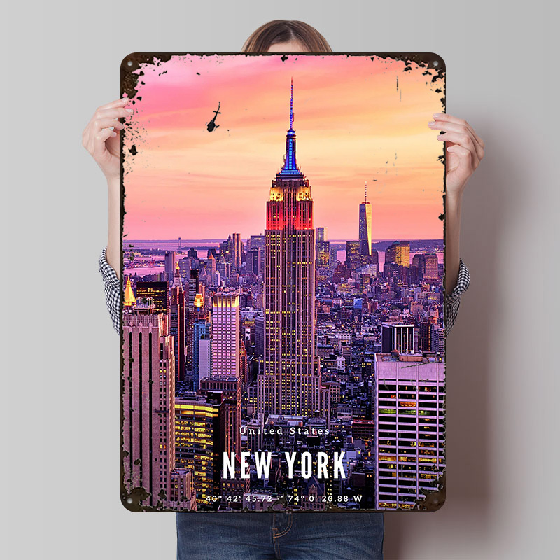 New York City Skyline Poster,  – Retro Gaming York Bewertung und Preis
