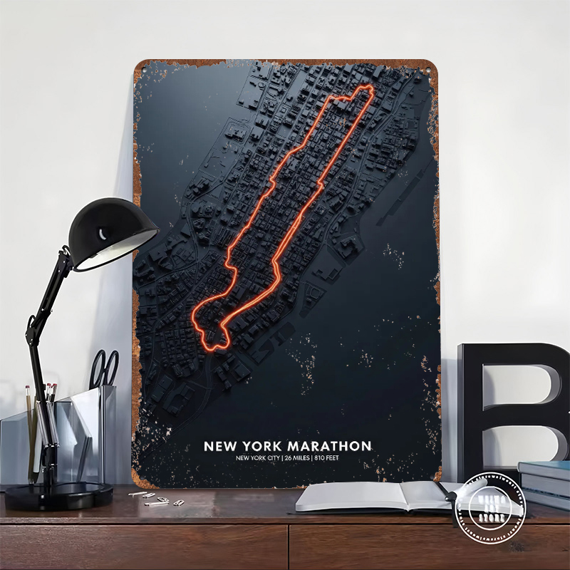 New York Marathon Karte Blechp – Retro Gaming York Bewertung und Preis