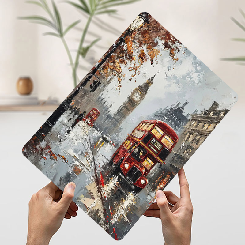 London Bus Charm Metallposter  – Retro Gaming In London Bewertung und Preis
