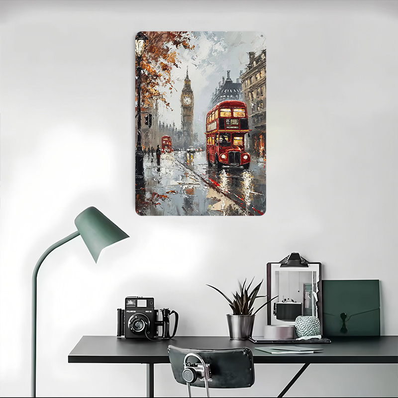 London Bus Charm Metallposter  – Retro Gaming In London Bewertung und Preis