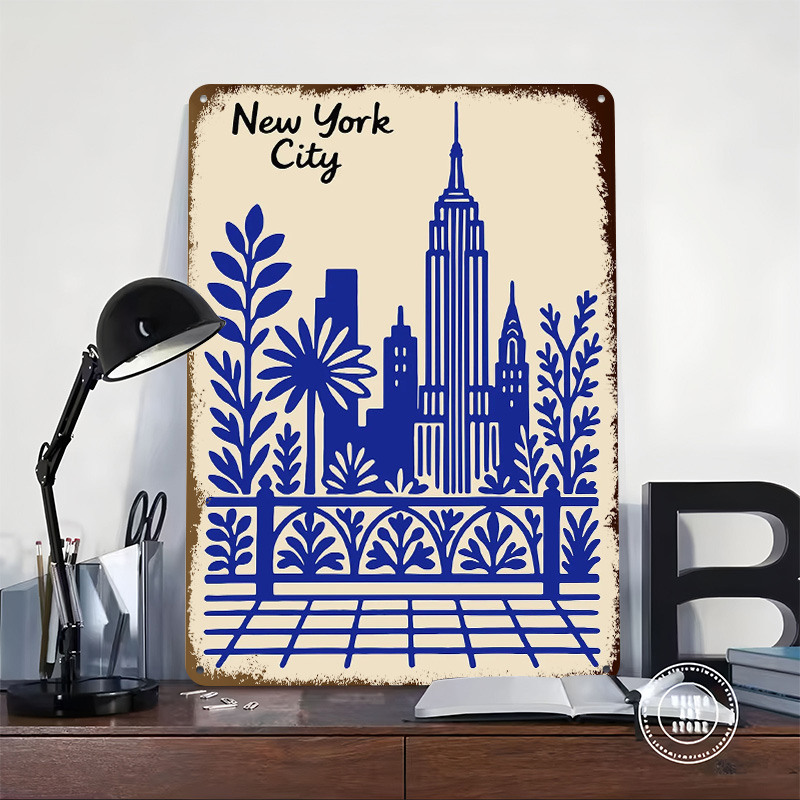 New York City Blaues Poster In – Retro Gaming York Bewertung und Preis